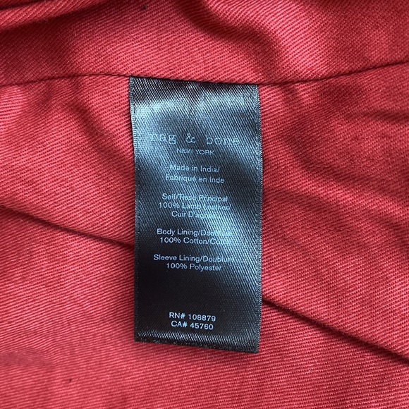 rag & bone Motorcycle Leather Jacket - Picture 16 of 17